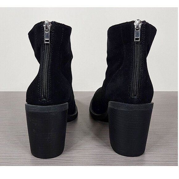 Steve Madden Shrines Bootie, Black Suede, Womens Size 10 M - Picture 5 of 9